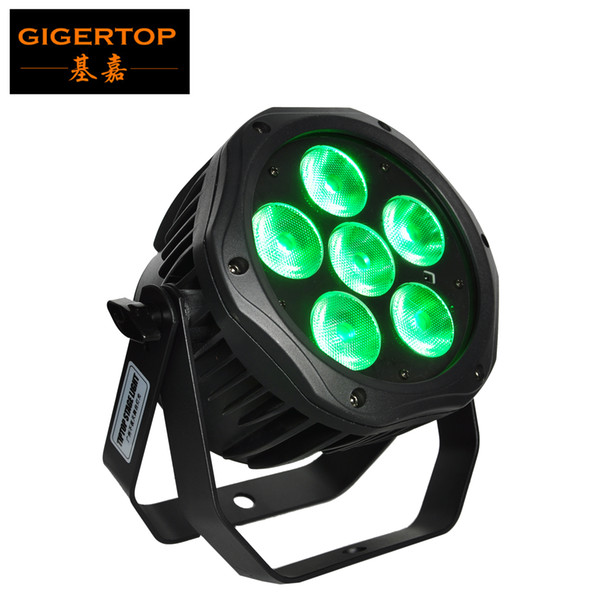 Gigertop TP-W0618 6x18W RGBWAP 6IN1 Tyanshine Led Waterproof Battery Par Light 2.4G Wireless / IRC Remote Control 15000MAH Battery