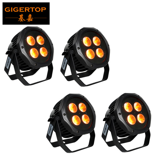 Cheap Price 4 Unit 4X18W RGBWA UV Waterproof LED Silent par 64 stage lighting IP45 outdoor China Manufacturer Casting Aluminum