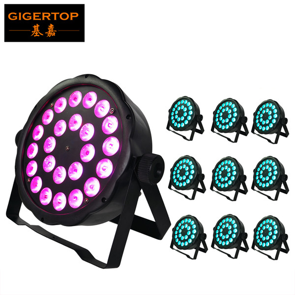 10XLOT ADJ Products MEGA FLAT TRI PAK Bright Tri Colored LED American DJ Mega TriPar Profile 24X3W RGB LEDS Freeshipping TP-P03