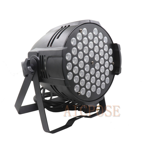 54x3w RGBW LED Stage Light Wash Dimming Strobe Lighting Aluminum Par Light Wedding Party Disco Effect Lighting