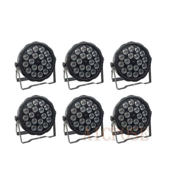 6Pcs/lots 18x10W Big Lens RGBW 4in1 Led Par Light 18*10w With DMX512 Control Disco lights stage DJ Wedding Disco Stage Lighting