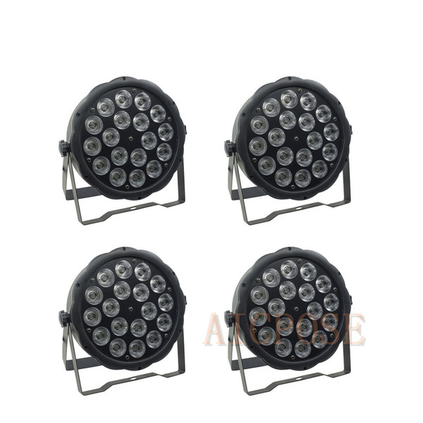 4Pcs/lots 18x10W Big Lens RGBW 4in1 Led Par Light 18*10w With DMX512 Control Disco lights stage DJ Wedding Disco Stage Lighting