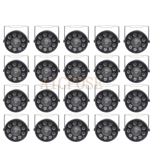 20Pcs/lots LED Flat Par 9x10W+30W RGB Lighting For DMX512 Stage Effect Professional DJ Equipment 9*10w 30W Dance Floor Disco