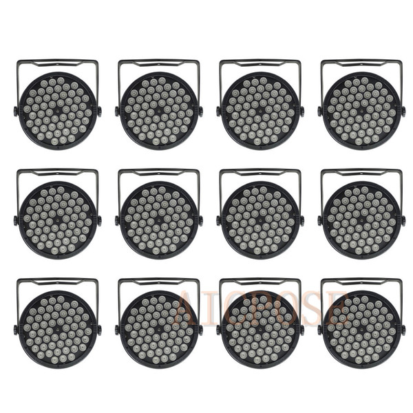 12pcs/lots 54x3W 3 in 1 Led Par Lights Par LED 54*3w RGB 3in1 Wall Washer Disco Light With DMX512 Control Effect Stage Light