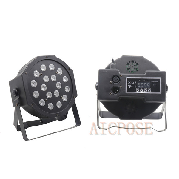 18x3W RGB Colorful Led Par Lights Flat par With dmx512 Control Professional Stage DJ Equipment