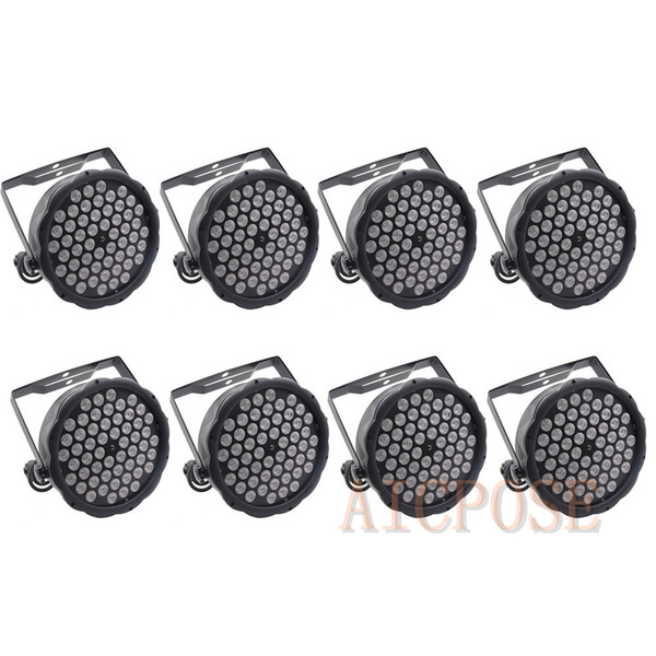 8Pcs/lots 54*3w RGBW Led Par Light 54x3W UV Par LED Wall Wash Disco Light With DMX Control Stage Effect Lighting