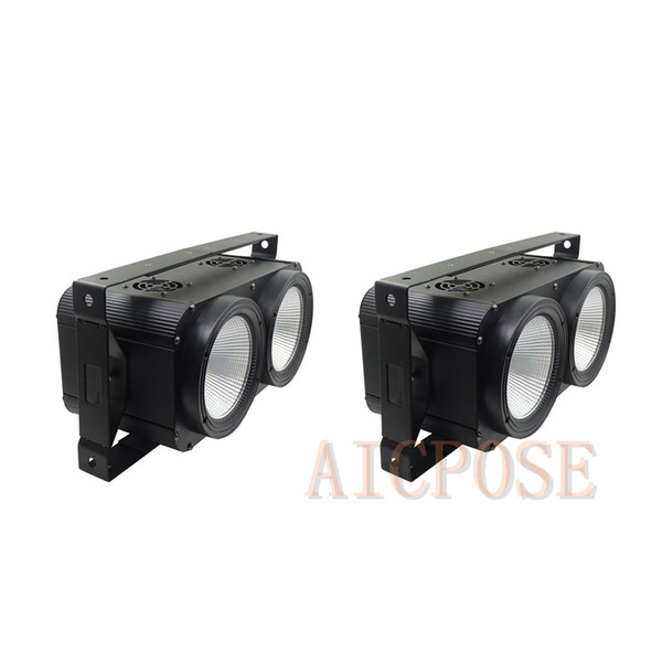 2Pcs/lots 200W High Power Audience Light Two Eyes COB 2x100w Surface Light For Stage DJ Bar Effect Club Lighting