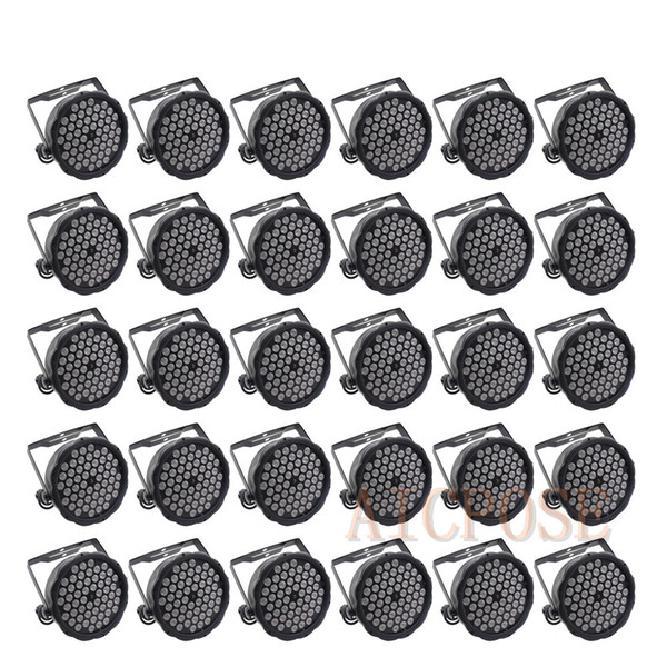 30Pcs/lots 54*3w RGBW Led Par Light Wall Washer Wedding Bar Stage Effect Lighting