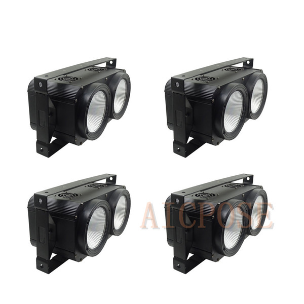 4Pcs/lots 200W High Power Audience Light Two Eyes COB 2x100w Surface Light For Stage DJ Bar Effect Club Lighting