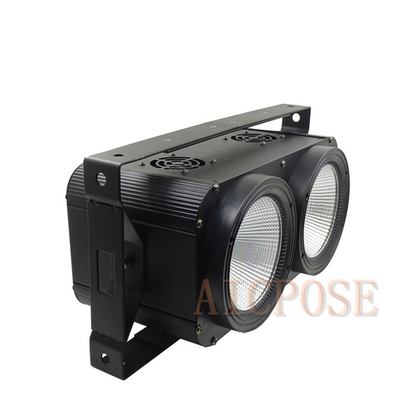 200W High Power Audience Light Two Eyes COB 2x100w Surface Light For Stage DJ Bar Effect Club Lighting With DMX