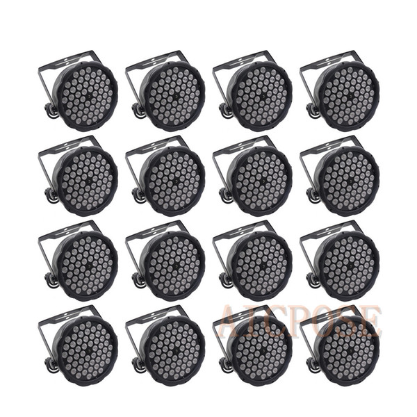 16Pcs/lots 54x3W UV Par LED 54*3w RGBW Led Par Light Wall Washer Wedding Bar Stage Effect Lighting