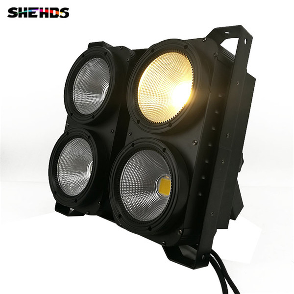 New Professional Combination 4x100W LED blinder light 4eyes COB Cool/Warm White LED Wash Light High power DMX Stage Lighting