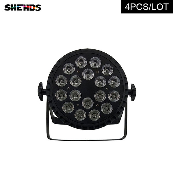 8PCS/LOTAluminum Alloy LED Par 18x12W RGBW 4in1 LED Par Can Led Par Light DMX Stage Lights or Party KTV Disco DJ Lamp DMX512 4/8CHs