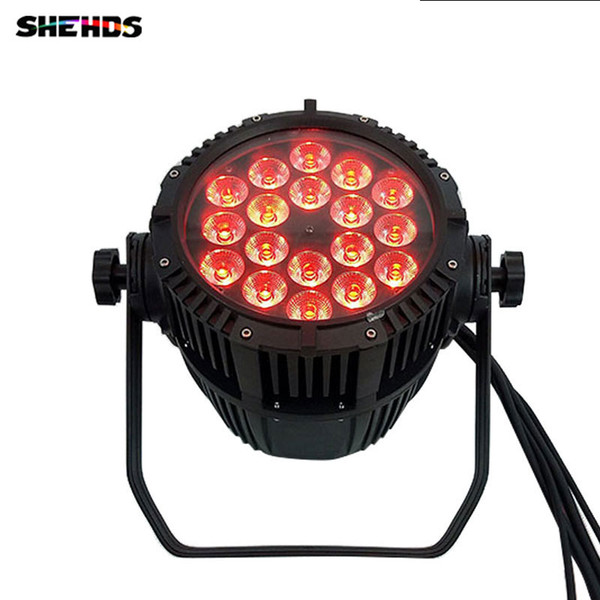 Waterproof LED Par 18x18W 6in1 RGBWA+UV For Dj Disco Effect Lights Outdoor Wedding ,SHEHDS Stage Lighting