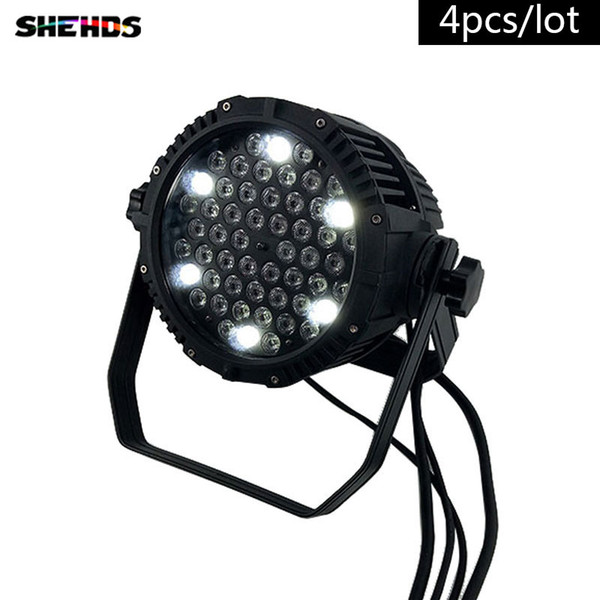 4PCS/LOTCast aluminum LED Par Can 54x3W Waterproof Led Par Light for Wedding/Outdoor/Party DMX512 8 Channels Led Stage Lighting