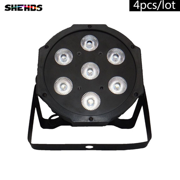 4PCS/LOT American DJ Flat SlimPar Quad 7 RGBW Color Mixing LED Flat Par 7x12W RGBW Lighting Fast Shipping