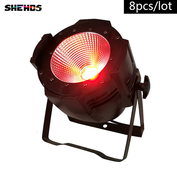 8pcs/lot LED Par C0B 100W RGBW 4IN1 Lighting LED Par Can spotlight DJ light Dmx controll christmas decorations Professional for Club DJ