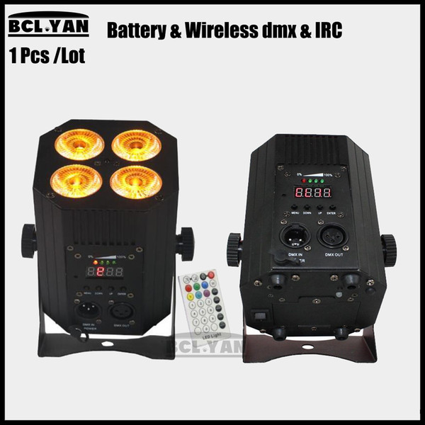 Dj Lighting Aluminum Freedom Hex 4 18w RGBWA UV 6 IN 1 battery powered wireless dmx par led remote uplights with DHL shipping