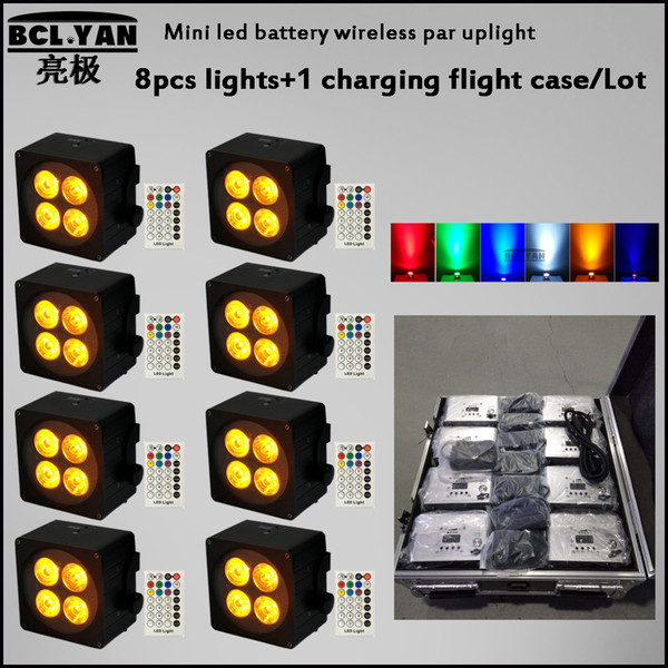 Best Quality Mini 4*18W LED Par Light Full Color battery power wireless DMX LED Par Light Indoor