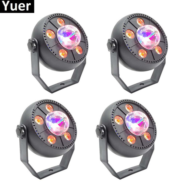 10Pcs/Lot LEDs RGB Premium Sound Control Stage Light RGB LED Magic Crystal Ball Lamp Disco Light Laser Wedding Party Lamp