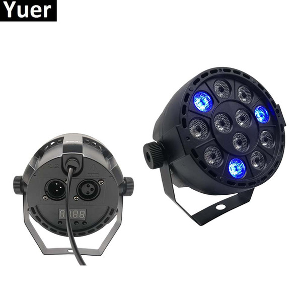 2Pcs/Lot 2019 NEW Product 12X3W Led Par Light RGBW Par Flat LED Par DMX512 Disco Party Lights Professional Stage DJ Equipment