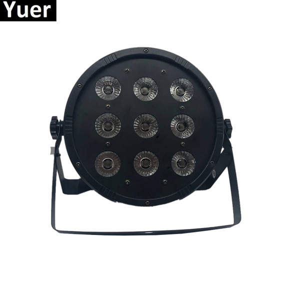 Stage Lights 9X10W RGBW Quad Color Par LED DMX Stage Lighting Effect DMX512 Master-Slave Led Flat For DJ Disco Party