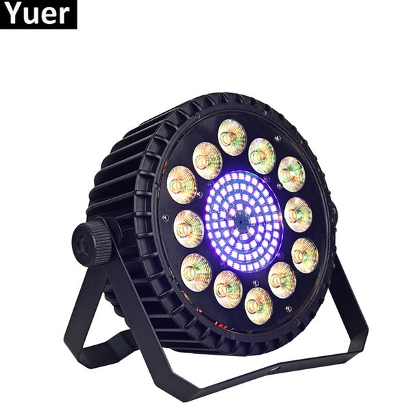 LED Flat Par 12x10W RGB Color Lighting Strobe DMX For Atmosphere of Disco DJ Music Party Club Dance Floor BAR Darkening