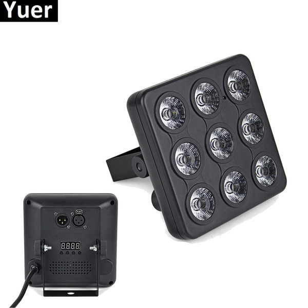 10Pcs/Lot LED Flat Par 9x4W RGBW DMX 512 Stage Lights Business Lights High Power Light With Professional For Party KTV Disco DJ