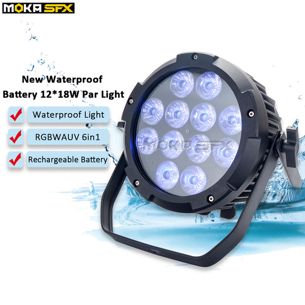 1pcs/lot RGB 12*18w waterproof par light stable and durable city par lights wireless par light in stage light effect