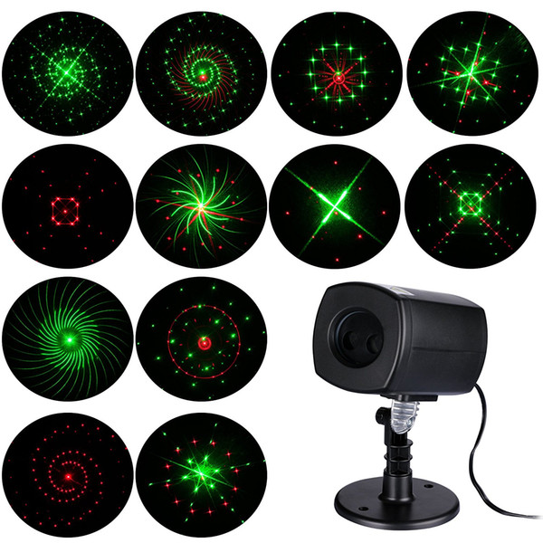 New Red&Green Galaxy Dynamic Landscape Lighting Projector Light Waterproof Star Laser Projector Show for Garden Party Christmas Decoration