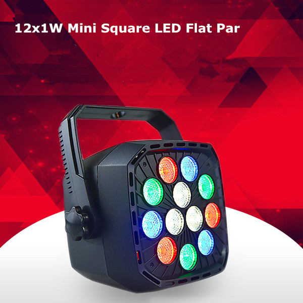 Free Shipping Square Mini LED 12x1W RGB 3in1 LED Par Light for Wedding,Bars,Stage Lighting