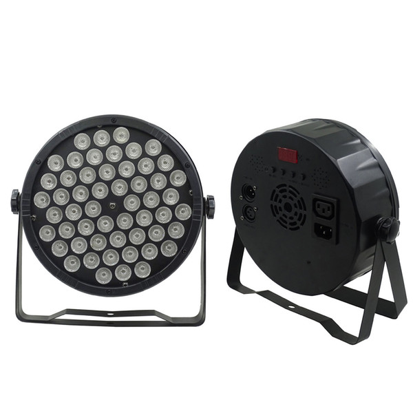 2PCS/Lot Indoor 54x3W RGB 3in1 Flat LED Par Light Stage Lighting Equipment DMX512 Wash Light IP20