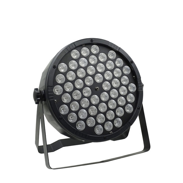 Free Shipping Indoor 54x3W RGB 3in1 Flat LED Par Light Stage Lighting Equipment DMX512 Wash Light IP20