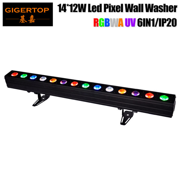 Sample Price 14*12W RGBWA UV 6IN1 Led Pixel Individual Control Wallwasher Lighting 100cm Long Non-waterproof 6 Color Emitting