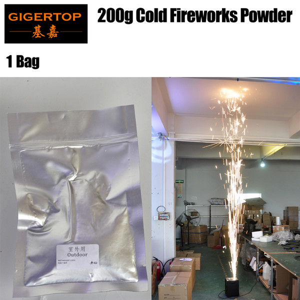 1 Bag TIPTOP Stage Light Cold Fireworks Machine Spray Powder 120g/bag outdoor/Indoor Stage Effects DMX 512 Wireless Remote For Wedding Bar