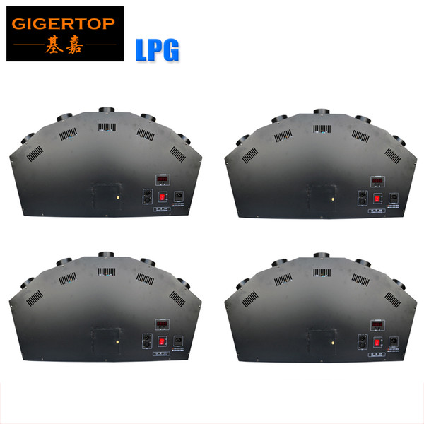 4XLOT Wholesales Fancy LPG Flame Machine 5 Heads LPG flame Projector Height 1-3 Meter 110V/220V DMX 512 For Stage Effect TP-T15