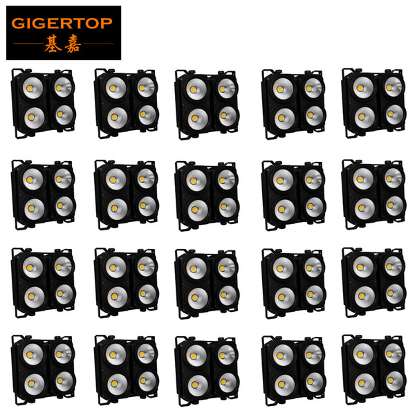 Gigertop 20 units 4x100W White Color Stage Led Audience Light Non Waterproof Fan Cooling Pixel individual Color Control 3200k 6500k