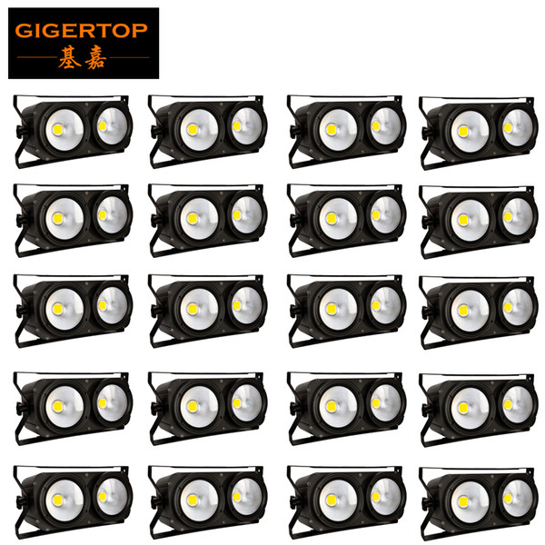 2 Eyes LED COB Blinder Light 2*100W Stage LED Audience Light for Stage TV Studio Church Party 20pcs/lot