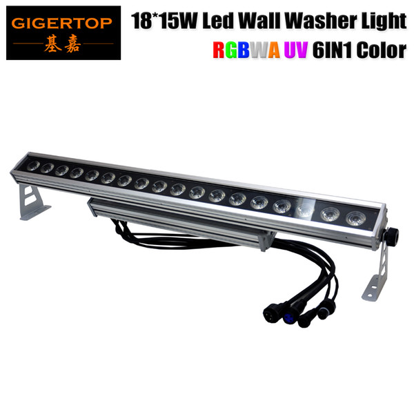 High Quality 220W Led Wall Washer Light 6/10 DMX Channels 90V-240V China Tyanshine RGBWA UV 6IN1 Color 25 Degree Lens Waterproof