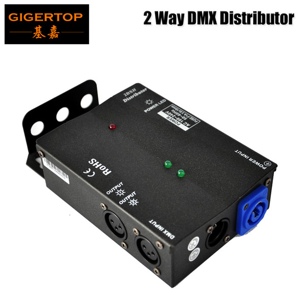 New Arrival Multiple Installation Methods 2 Channel DMX Distributor High Voltage Protection Independent Input and Output Signal