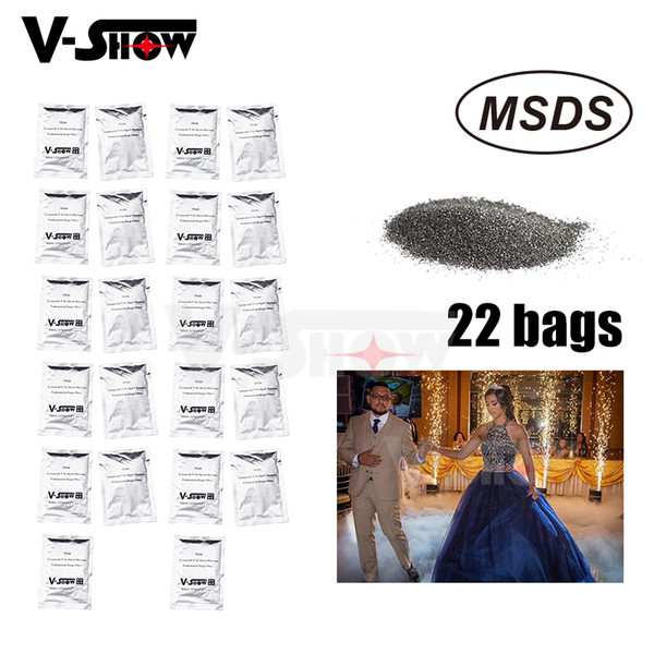 22 Bags Ti Powder 200g/bag For Cold Spark Firework Machine Wedding Sparkular Machine MSDS Powder Certification