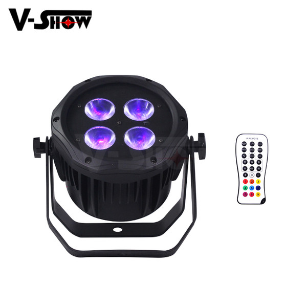 8pcs with flightcase Outdoor Battery Wireless 4x18w 6in1 led par DMX remote control led par light for Christmas Wedding decoration lighting