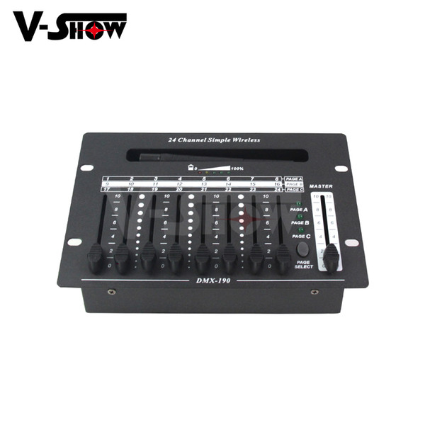 High Quality Mini Wireless DMX Controller chargeable lithium battery for instantr for Led Moving head and stage light