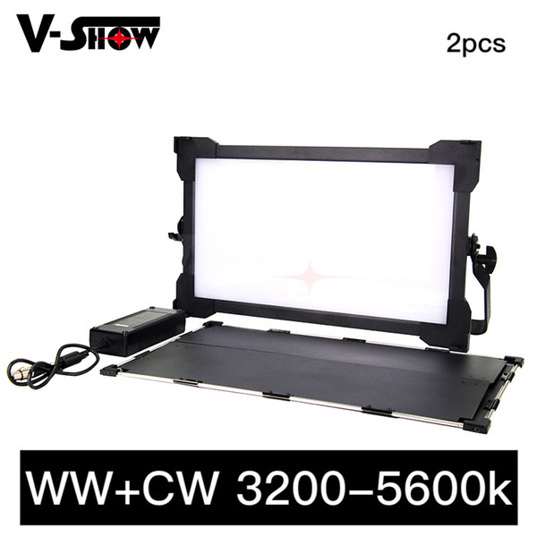 Led Video panel Light WW+CW 3000-6000K Lcd display with touch screen Dmx control Led video panel light