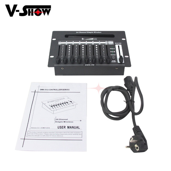 24CH Wireless Battery DMX Controller chargeable lithium battery for instant for dj stage led lamp light