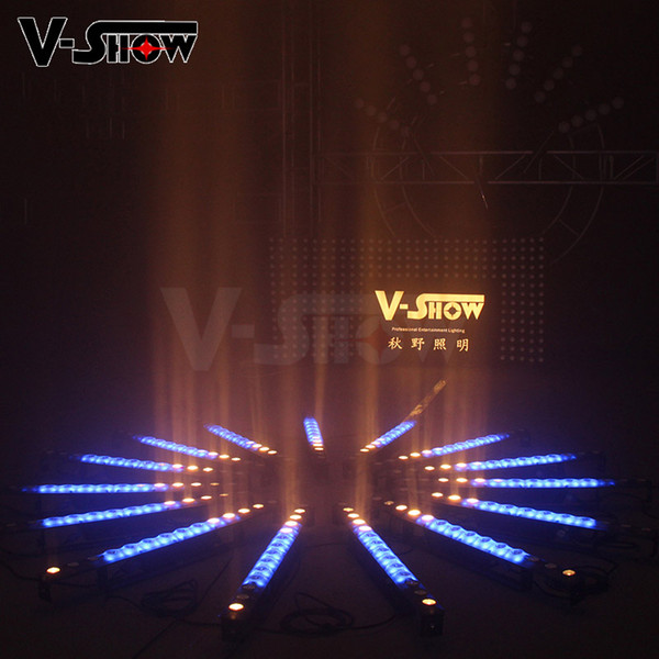 Free shipping 8pcs individual control 2 in 1 wall washer magic led barlight 14*3W 5050 RGB for dj bar stage