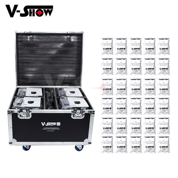 4pcs With Flightcase And 30 Bags Powder 400W Cold Spark Firework Machine DMX And IR Remote Control Fountain Fireworks Machine For Wedding