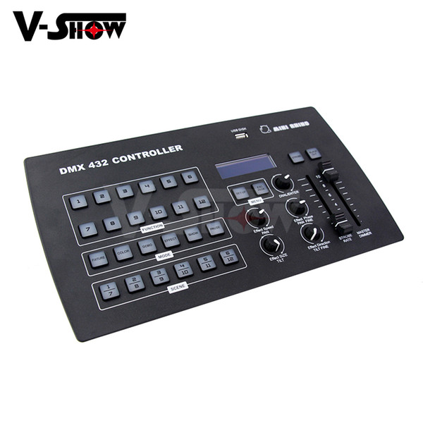 Hot sale Mini function DMX Controller 432 channels control up to 12 individual fixtures including USB disk for stage lighting console