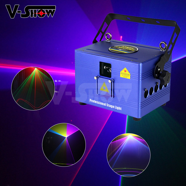 1W Rgb Animation Laser satge light Programmable Projector for dj disco Christmas bar and nightclub