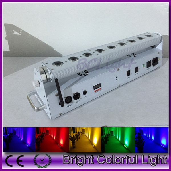 American DJ lighting/one sample 9*18w RGBWA+UV 6 IN 1 Led battery wireless dmx led wall washer/led bar uplights